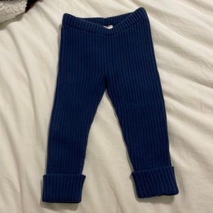 Navy Blue Sweaterknit Leggings